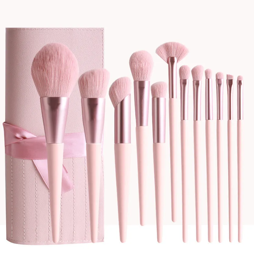 12 Piece Portable Makeup Brush Set for Beginners | Vegan & Cruelty-Free