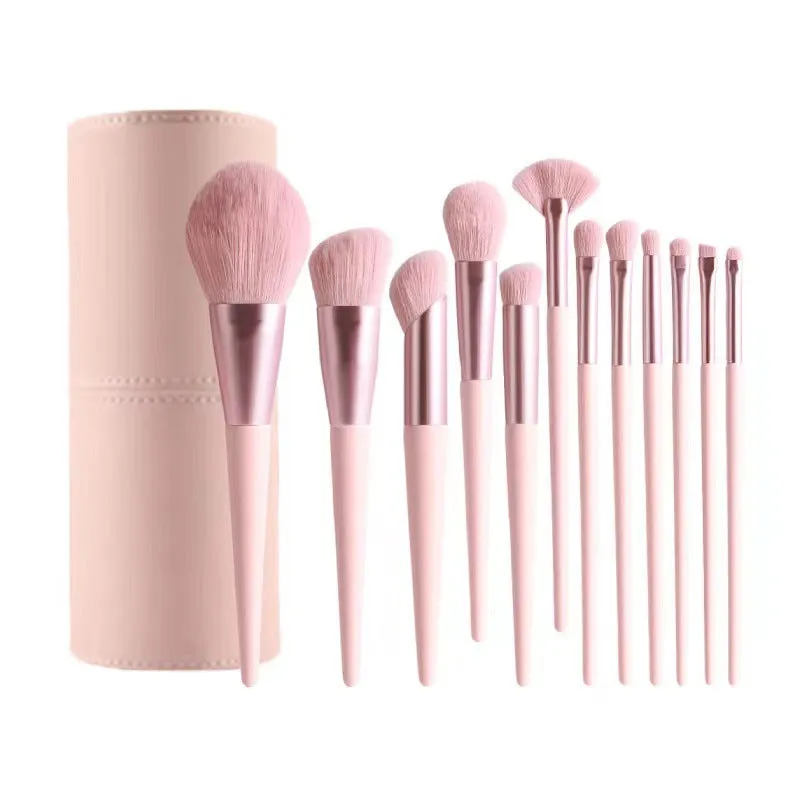 12 Piece Portable Makeup Brush Set for Beginners | Vegan & Cruelty-Free