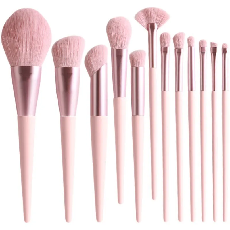 12 Piece Portable Makeup Brush Set for Beginners | Vegan & Cruelty-Free