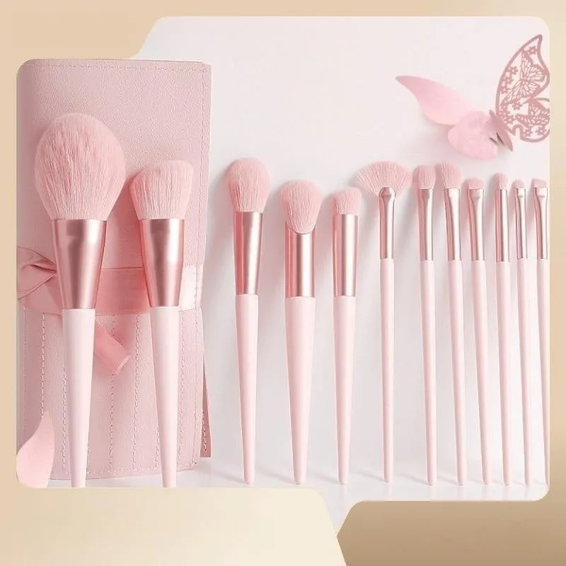 12 Piece Portable Makeup Brush Set for Beginners | Vegan & Cruelty-Free