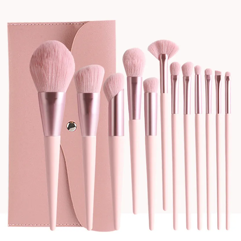 12 Piece Portable Makeup Brush Set for Beginners | Vegan & Cruelty-Free