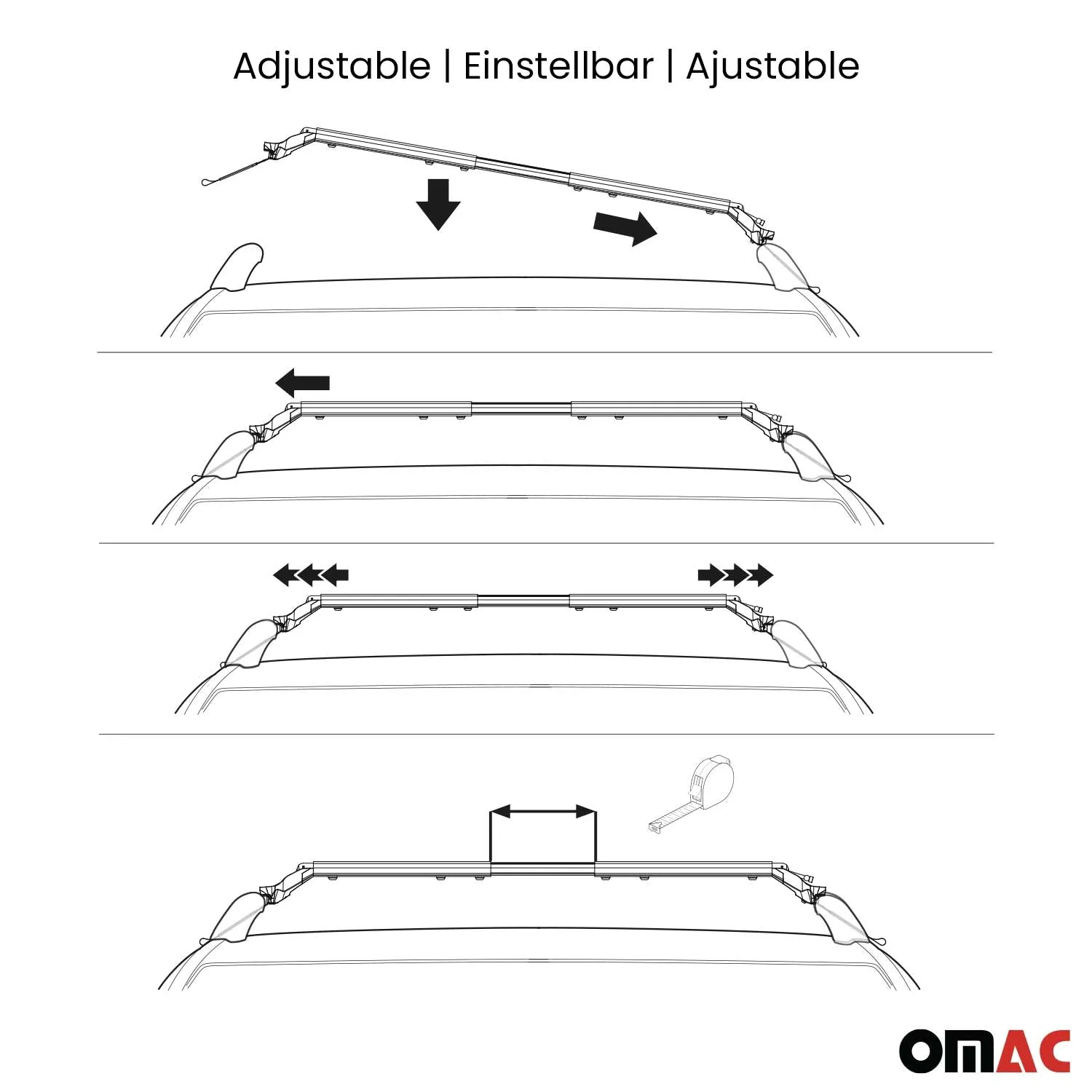 1997-2015 Honda Accord SW 5Door Roof Rack Cross Bars Silver