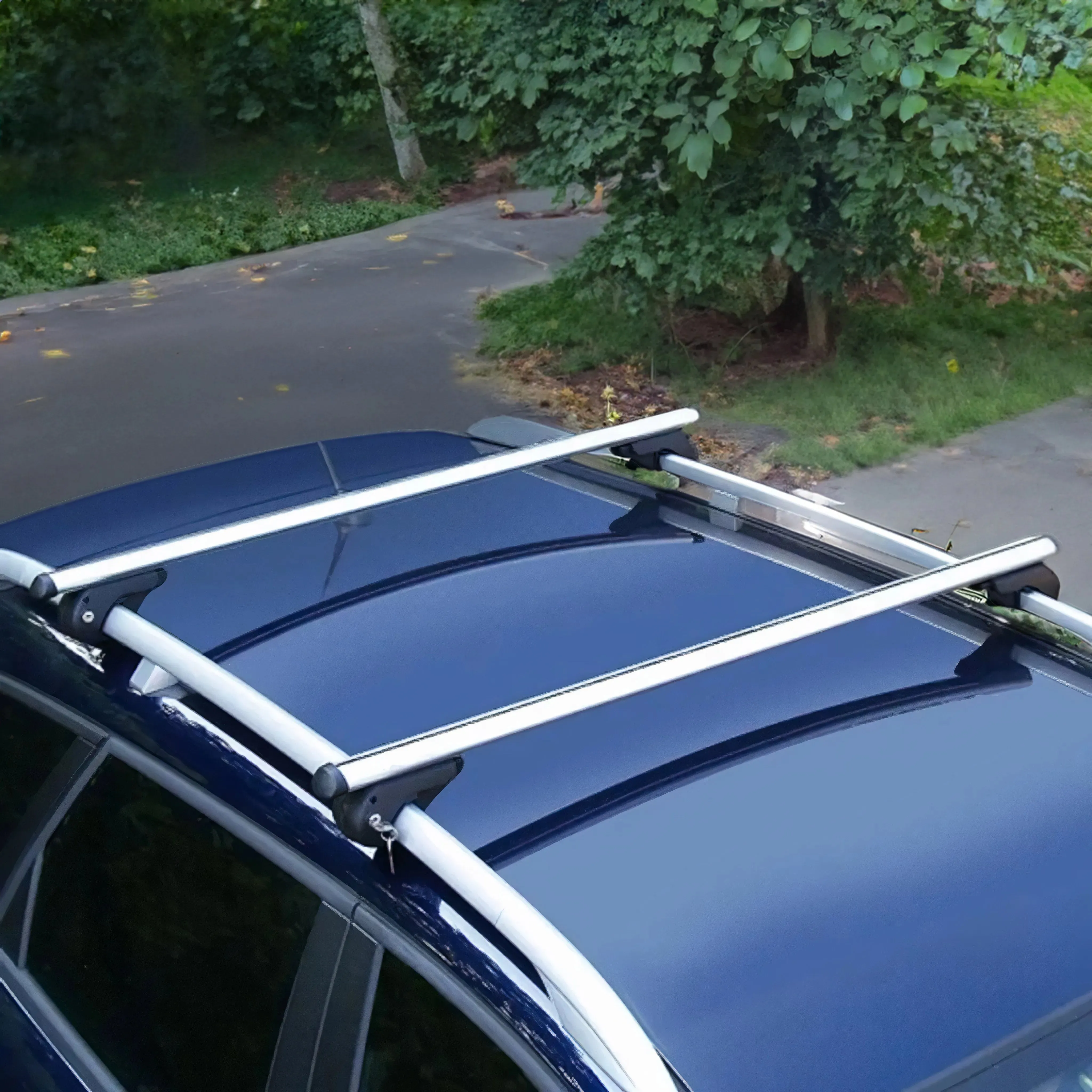 2001-2004 Chrysler Town & Country Roof Rack Cross Bars Silver