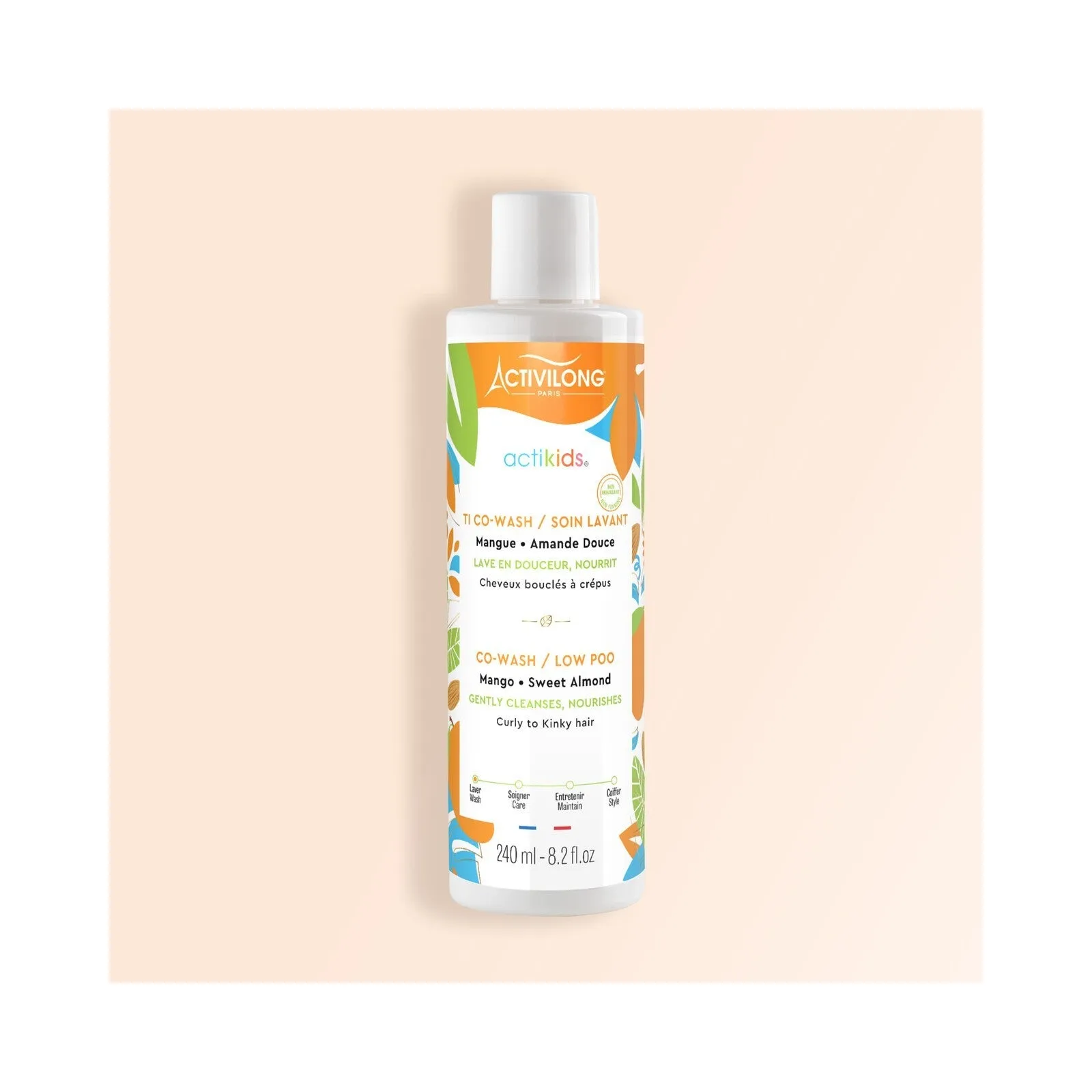 Activilong Non Foaming Cowash With Mango And Sweet Almond For Kids 240ml