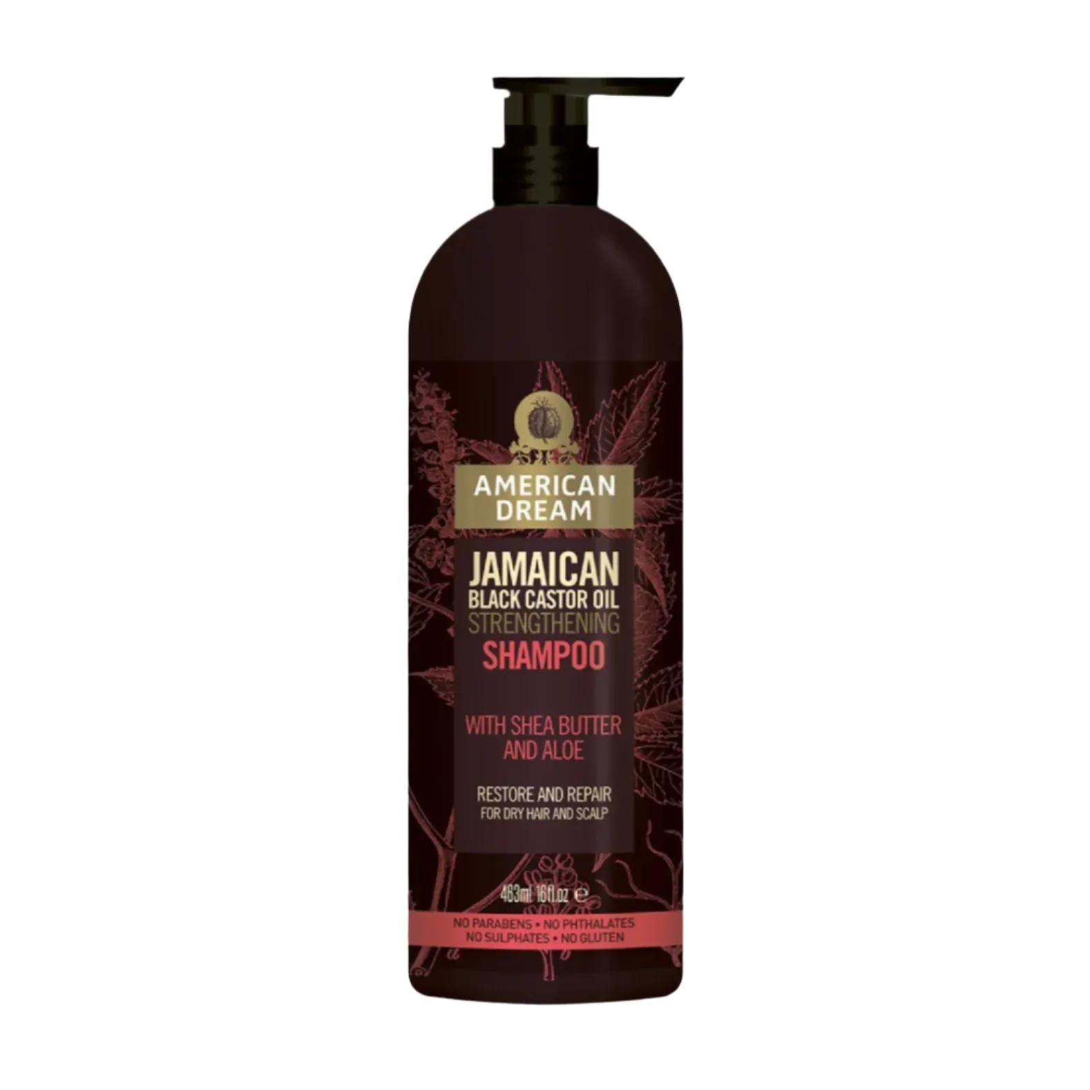 American Dream Jamaican Black Castor Oil Strengthening Shampoo with Shea Butter & Aloe 16oz