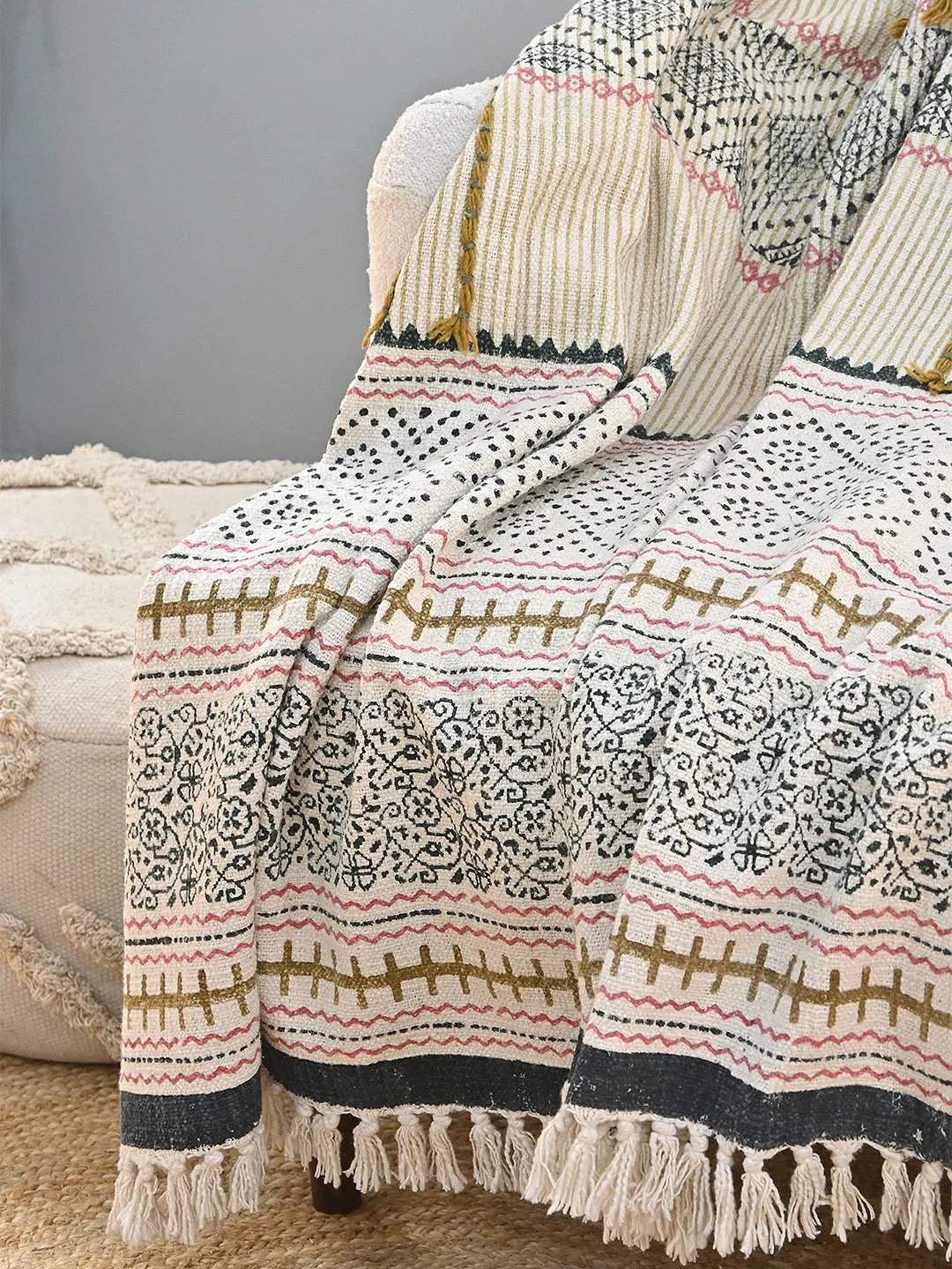 ARINA - BLOCK PRINTED THROW