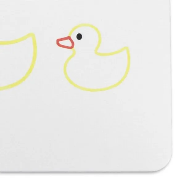 Artsy Mats Rubber Duck Family White Stone Non Slip Bath Mat - Touch Dry