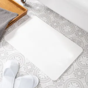 Artsy Mats White Stone Non Slip Bath Mat - Touch Dry