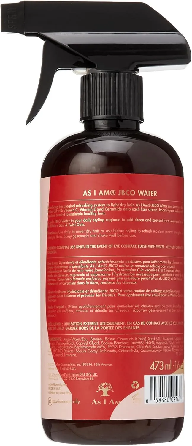 As I Am Restore And Repair Jamaican Black Castor Oil Water 473ml