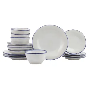 Aurora Edge Sixteen-Piece Place Setting