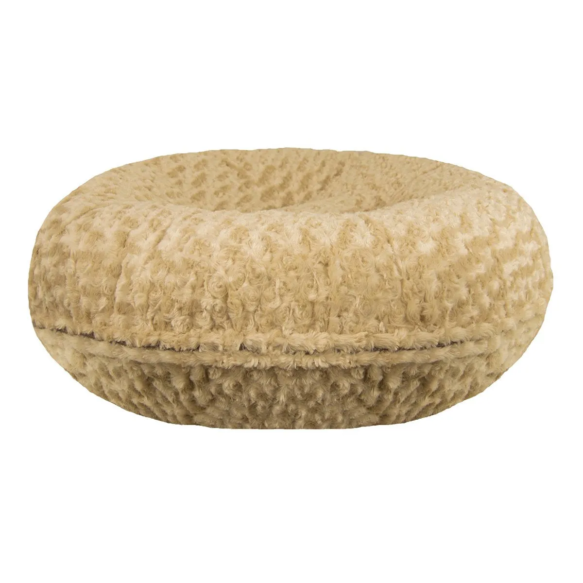 Bagel Dog Bed Camel Rose