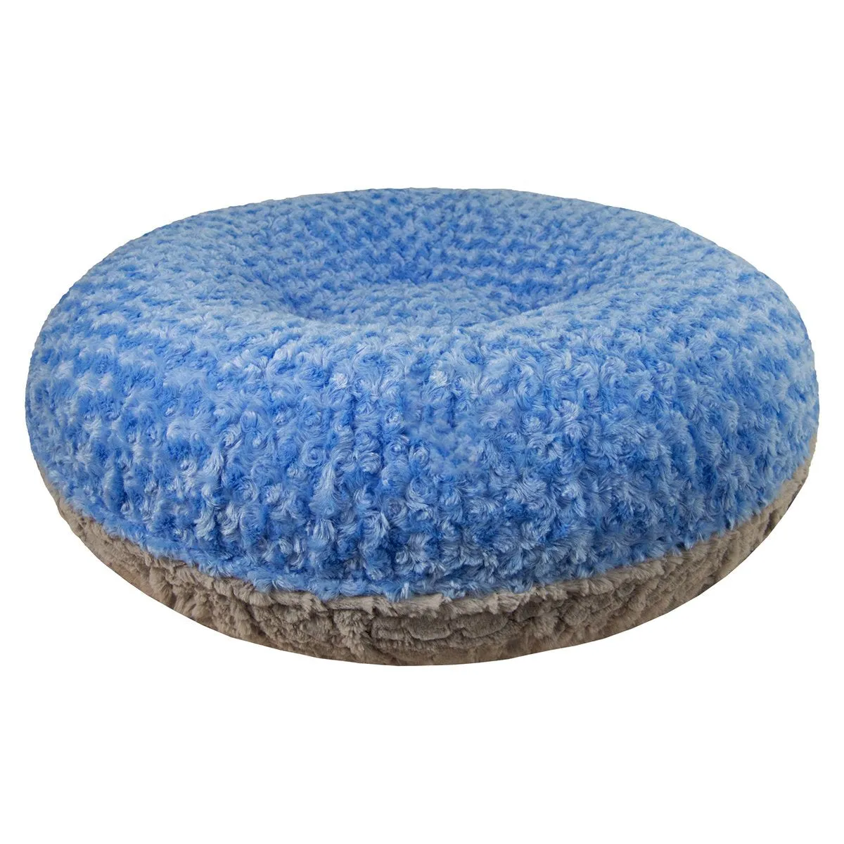 Bagel Dog Bed Serenity Grey/Blue Sky