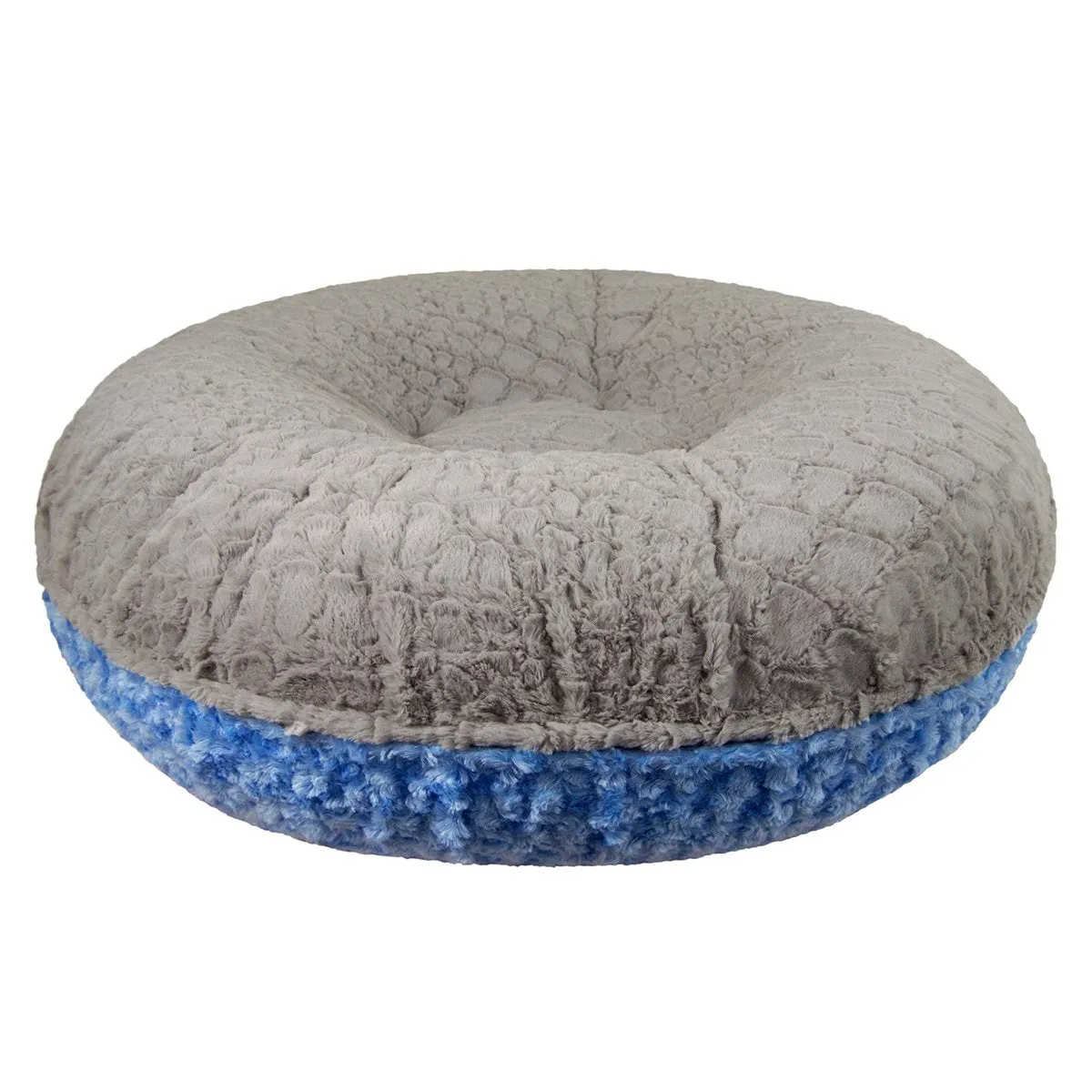 Bagel Dog Bed Serenity Grey/Blue Sky