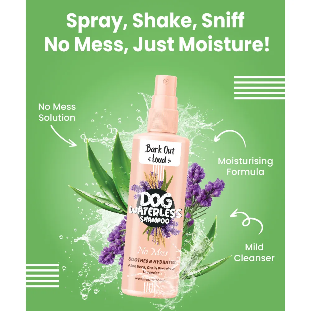 Bark Out Loud No Mess Waterless Shampoo for Dogs