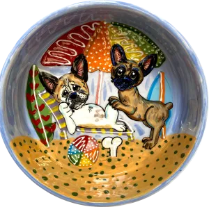 Beach Daze French Bulldog Bowl