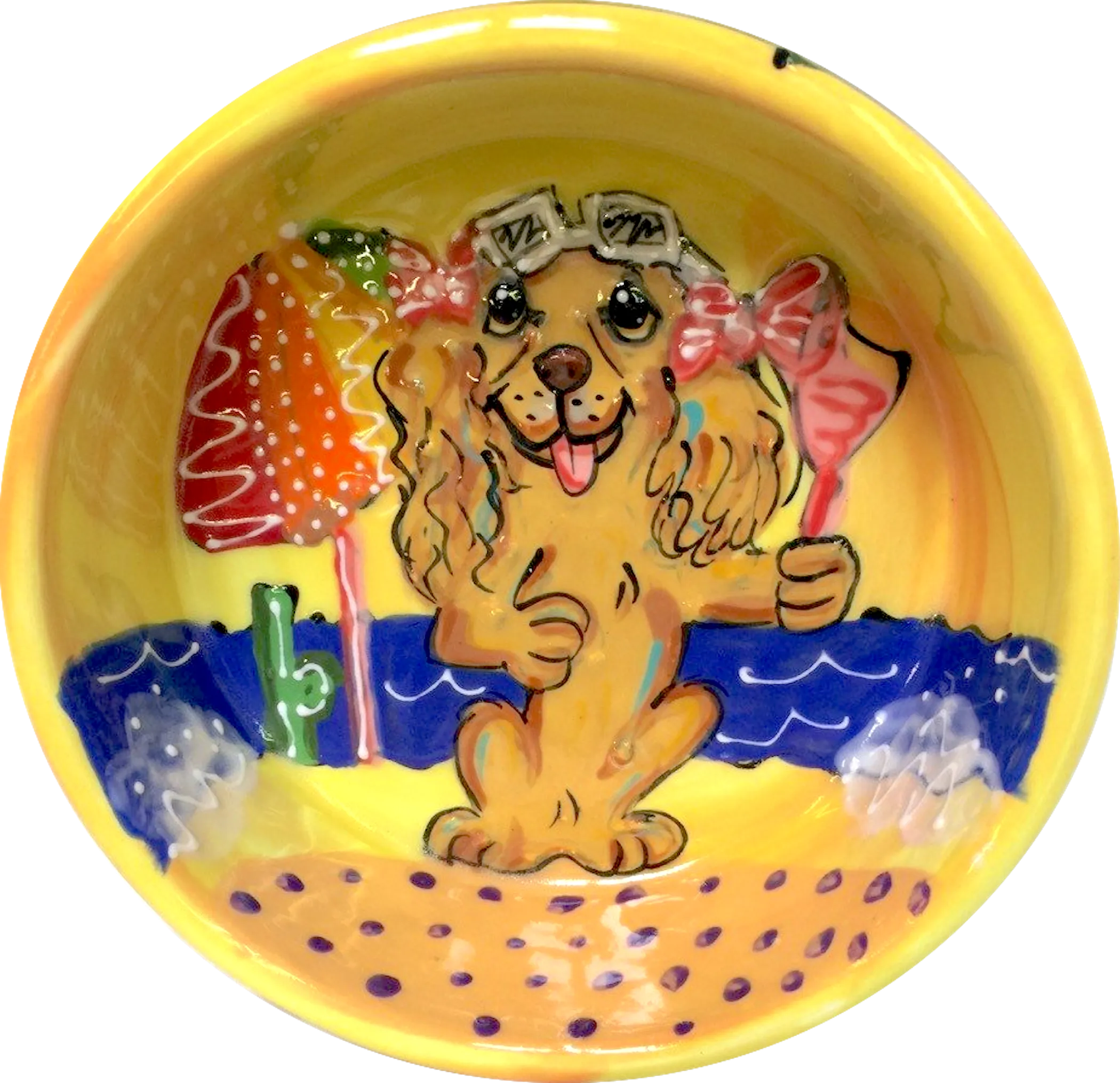 Beach Design Pet Bowl