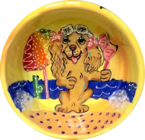 Beach Design Pet Bowl