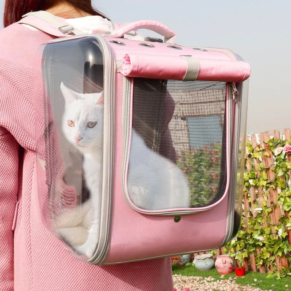 Breathable Travel Cat Carrier Backpack