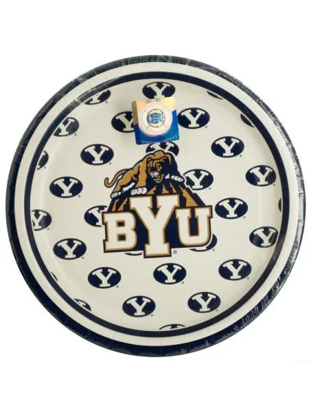 Brigham Young University Dessert Party Plates (Available in a pack of 24)