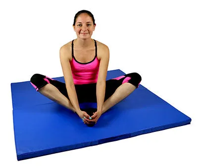 CanDo Mat with Handle - Center Fold - 2" PU Foam with Cover - 4' x 7' - Specify Color