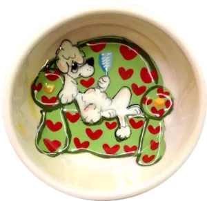 Champagne Poodle Bowl