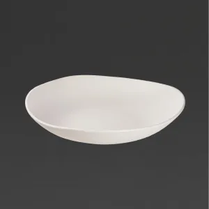 Churchill Alchemy Melamine Trace Bowls White 380mm (Pack of 2)