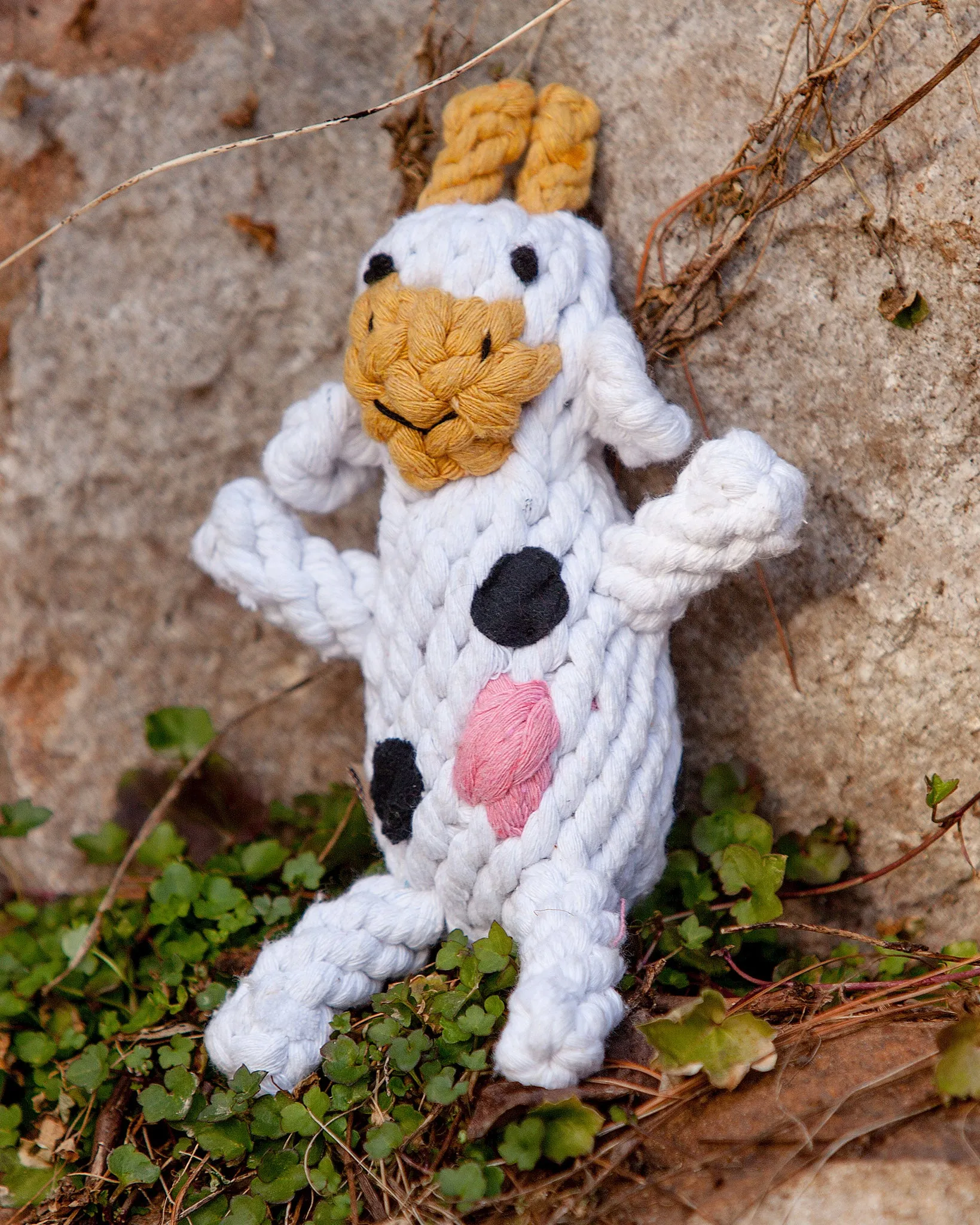 Claire the Cow Rope Dog Toy