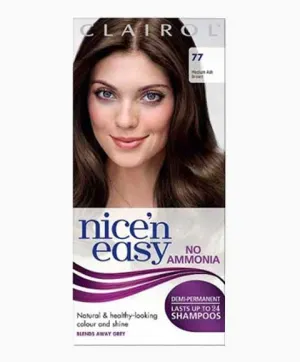 Clairol Nice N Easy Demi Permanent Color 77 Medium Ash Brown