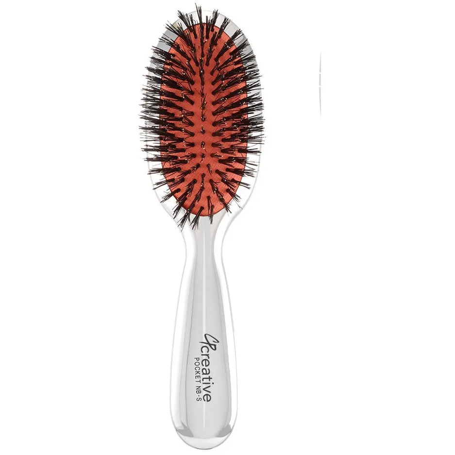 Classic Signature Paddle Silver Hair Brush (2 sizes and 2 bristle types)