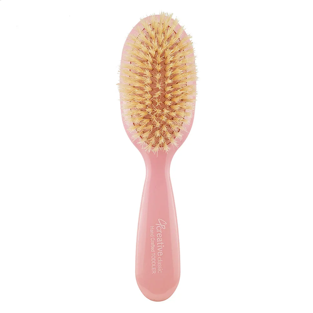 Classic Toddler and Baby Hair Brush-Colors-Blue-Pink-Silver