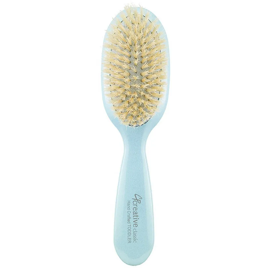 Classic Toddler and Baby Hair Brush-Colors-Blue-Pink-Silver