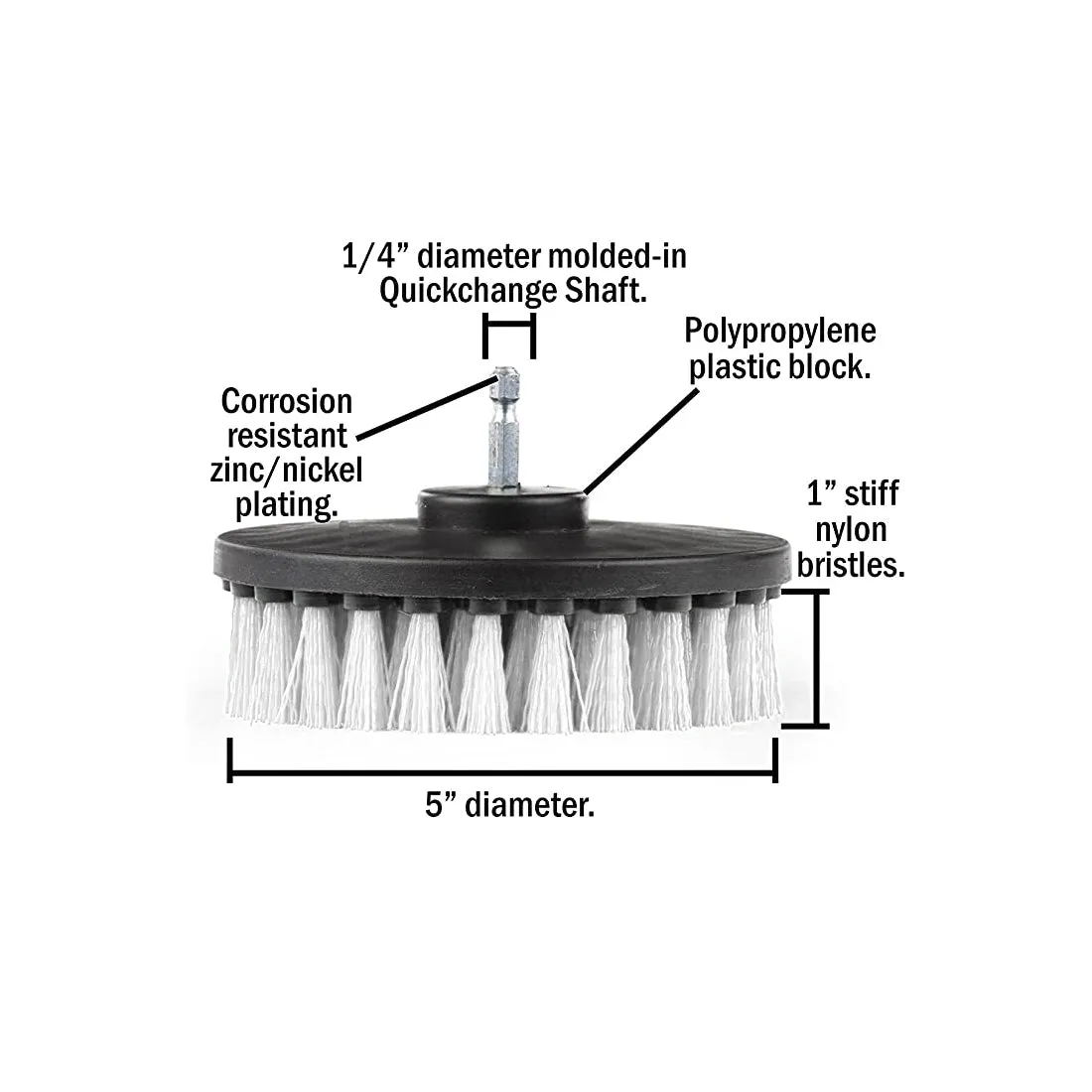 CleanSkin Soft Bristle Drill Brush Attachment 3 piece