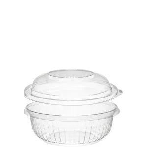 Dart PET12BCD PresentaBowls 12 oz. Clear Plastic Bowl with Dome Lid (252/CS)