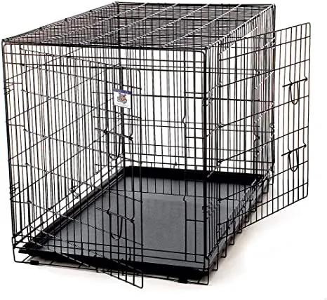 Double Door Wire Dog Crate