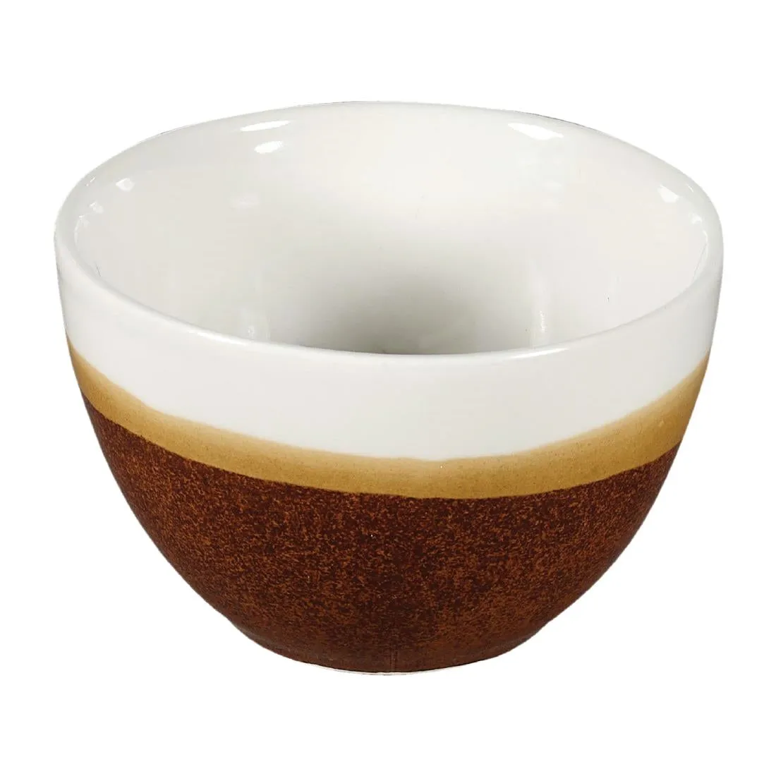 DY162 Churchill Monochrome Profile Open Sugar Bowls Cinnamon Brown 230ml (Pack of 12)