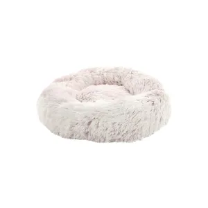 Flamingo Alba Basket Plush Round Light Pink Dog Bed