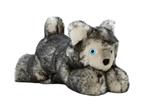 Fluff & Tuff Blanca Wolf Plush Dog Toy