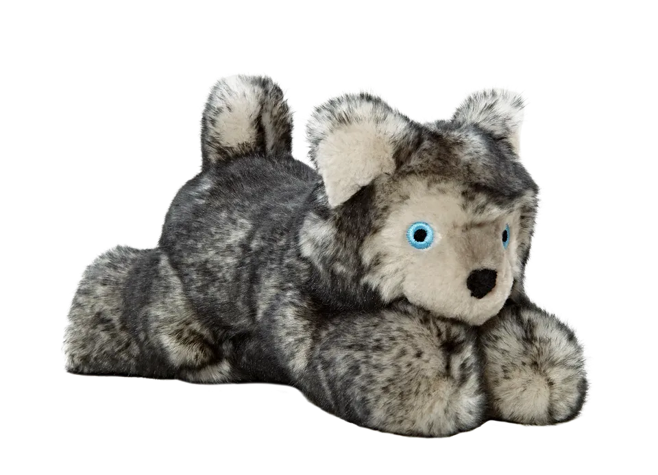 Fluff & Tuff Blanca Wolf Plush Dog Toy