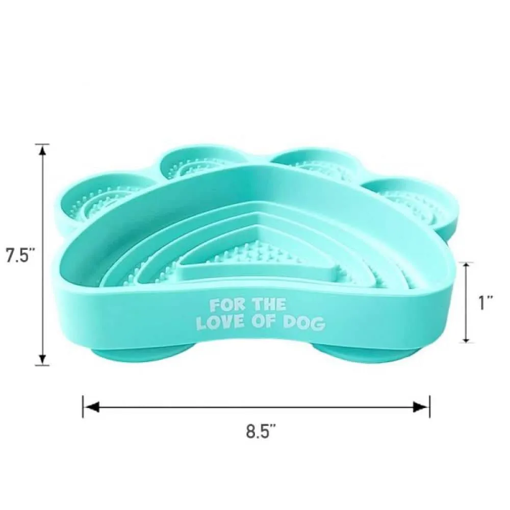 For The Love of Dog Licky Bowl for Dogs (Blue)