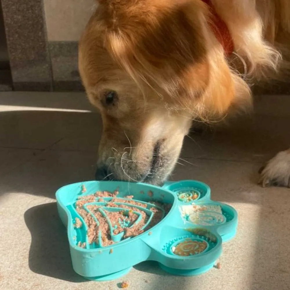 For The Love of Dog Licky Bowl for Dogs (Blue)