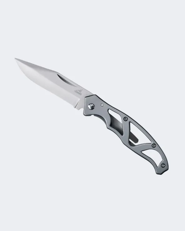 Gerber Paraframe Mini Stainless Steel Folding Clip Camping Knife Silver