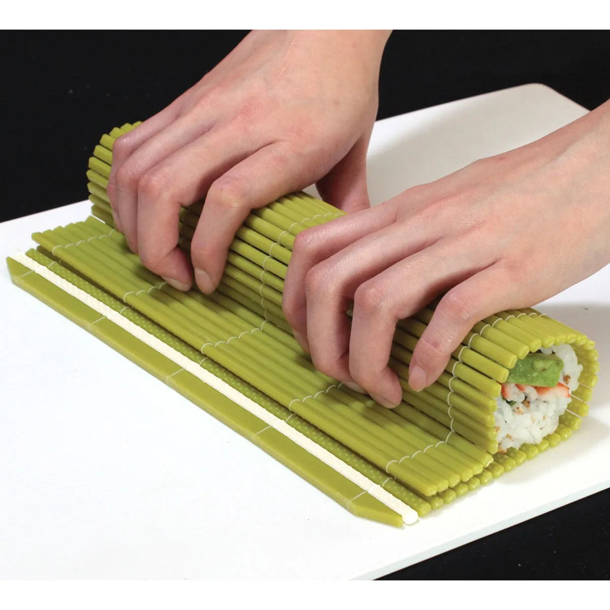 Hasegawa Antibacterial Plastic Non-Stick Sushi Rolling Mat Makisu 12" x 10" (L Size)