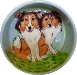 Herding Collie Dog Bowl