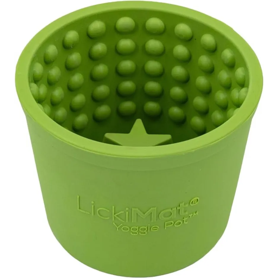 Innovative Pet Products Lickimat Yogie Mat Treat Dispenser Green for Dogs