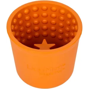 Innovative Pet Products Lickimat Yogie Mat Treat Dispenser Orange for Dogs