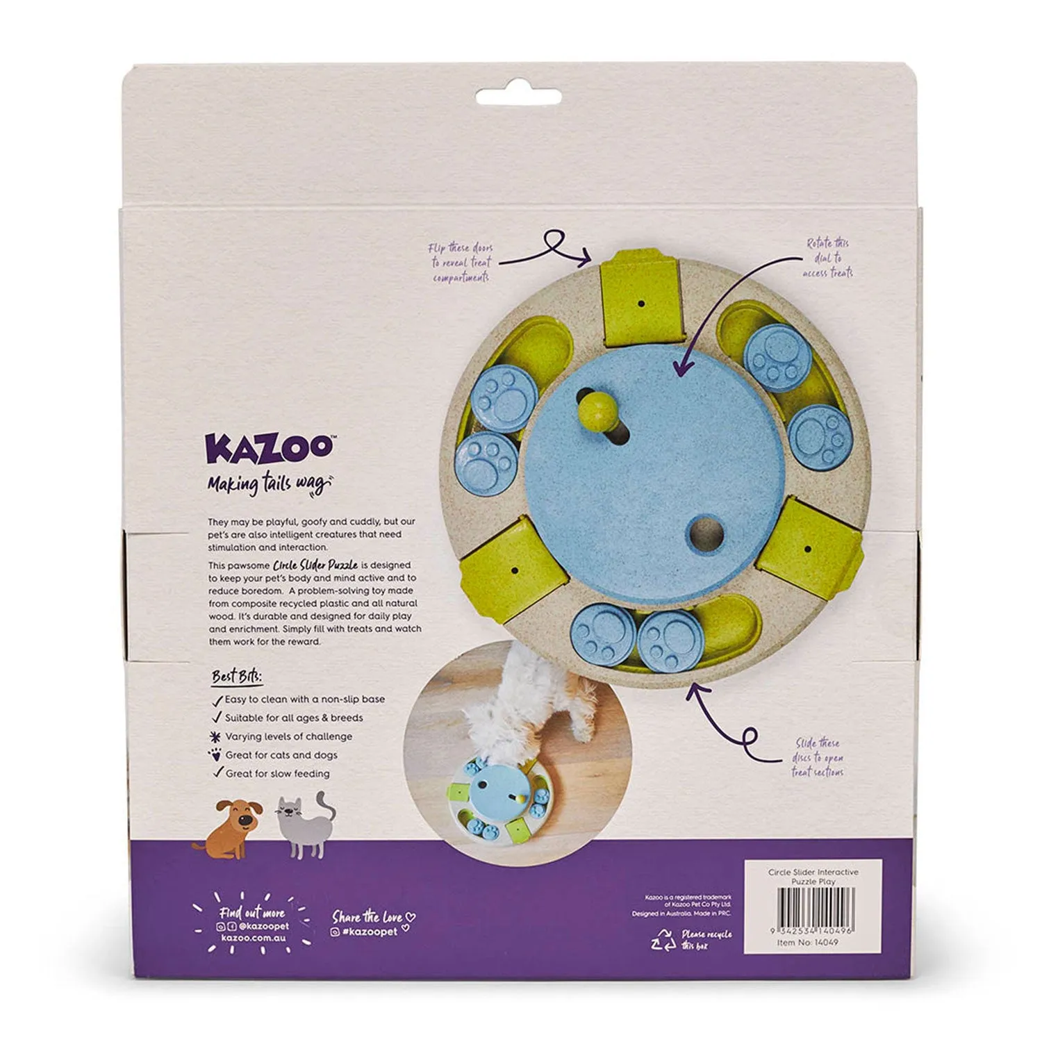 Kazoo Puzzle Play Circle Slider Interactive Toy