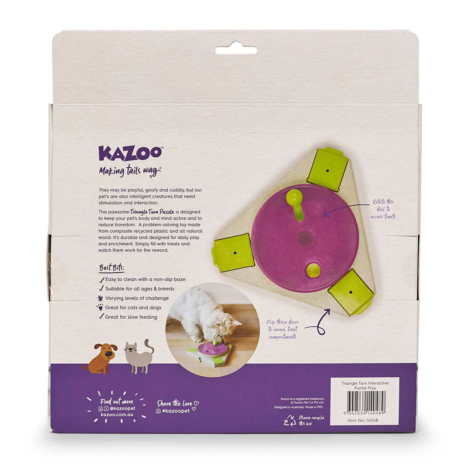 Kazoo Puzzle Play Triangle Turn Interactive Toy