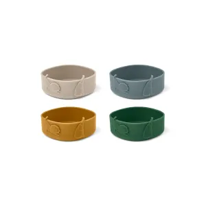 Liewood Emily Bowl - 4 Pack - Garden Green Multi Mix