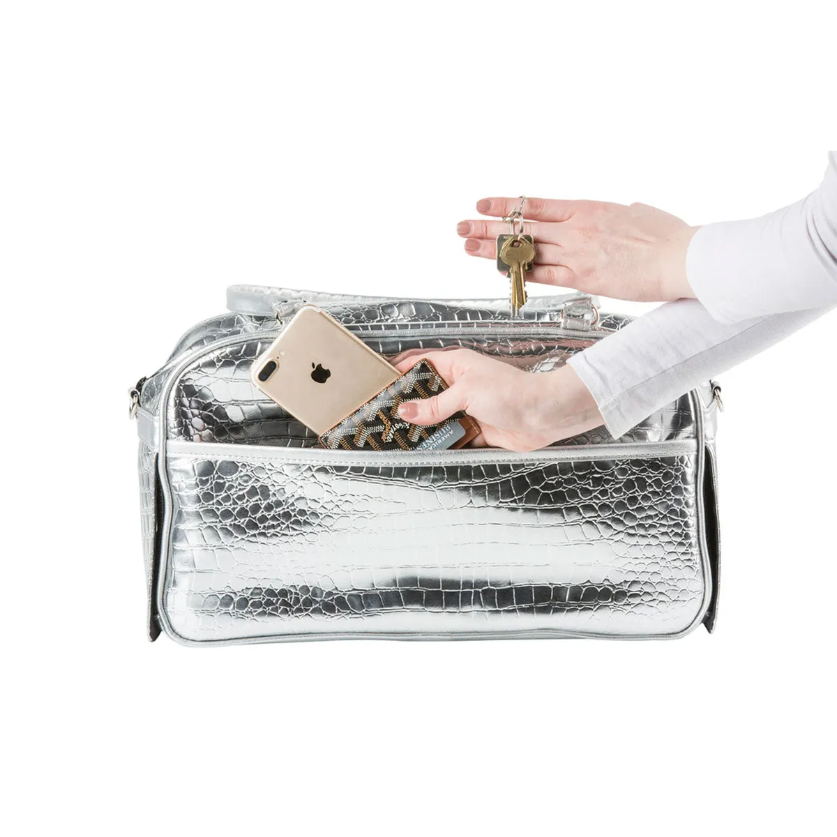 Marlee Pet Carrier - Silver Gator