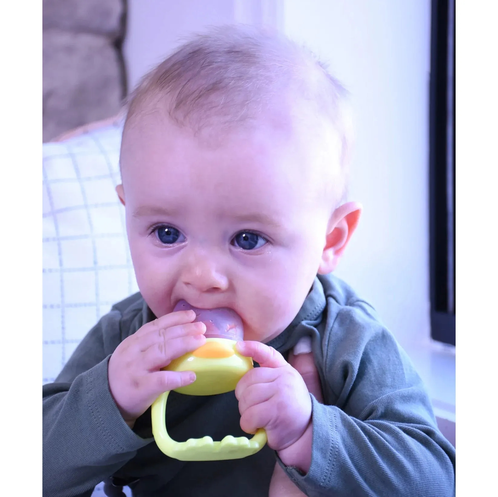 melii Silicone Fresh Feeders for Babies - Safe Introduction to Solid Foods with Teething Relief - Easy to Hold Handles, BPA-Free, Microwave Safe